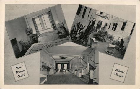 New Pioneer Hotel Miami, FL Postcard