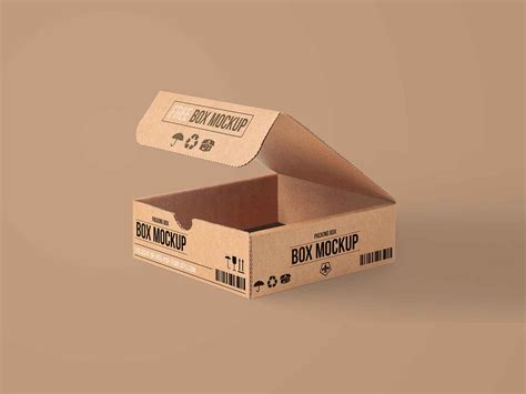 Free Carton Packing Box Mockup