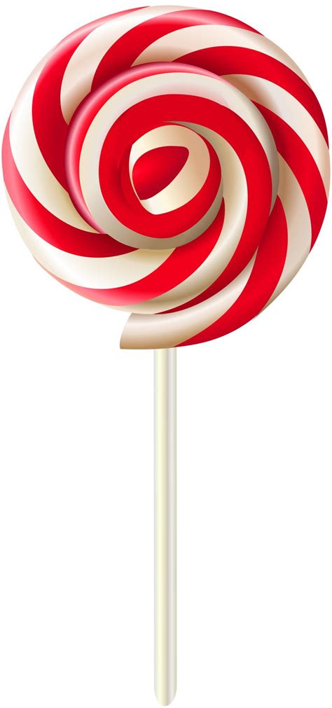 Red Swirl Lollipop Transparent PNG Clip Art Image | Gallery Yopriceville - High-Quality Images ...