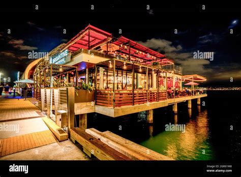 Over the water Brigantine Seafood restaurant at the new Portside pier ...