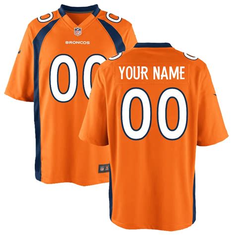 Youth Nike Orange Denver Broncos Custom Game Jersey