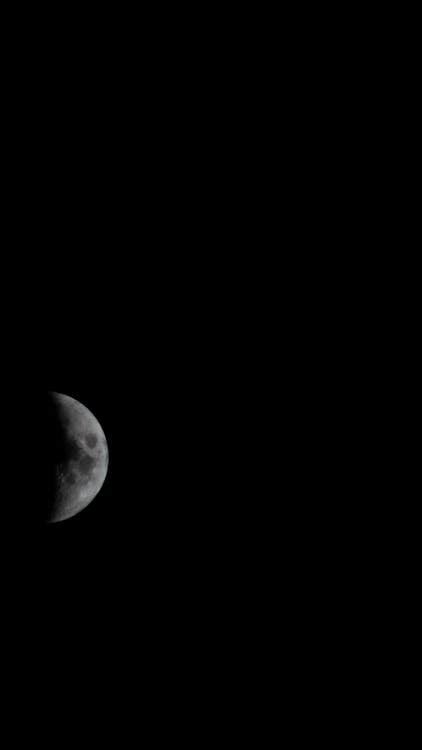 Dark Photo of a Crescent Moon · Free Stock Photo