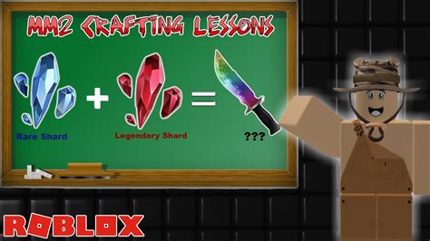 How To Craft Weapons On Murder Mystery 2 - Roblox - YouTube