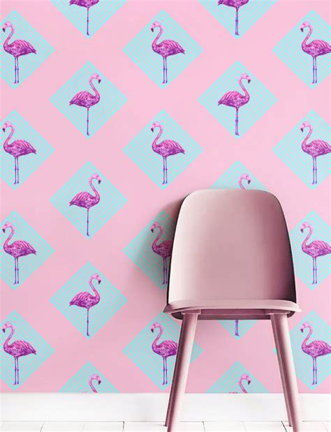 Vibrant Pink Flamingo Wallpaper – Adorable Home