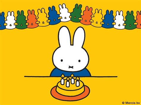 Happy Birthday, Miffy! | Birthday illustration, Teddy bear quotes, Miffy