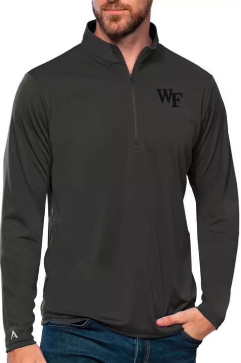 Antigua Women's Wake Forest Demon Deacons Smoke Tribute Quarter-Zip ...