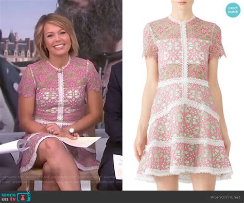 WornOnTV: Dylan’s pink lace dress on Today | Dylan Dreyer | Clothes and Wardrobe from TV