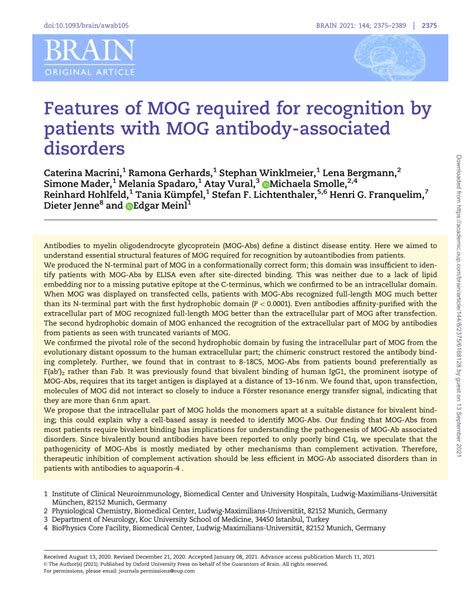 (PDF) Features of MOG required for recognition by patients with MOG ...