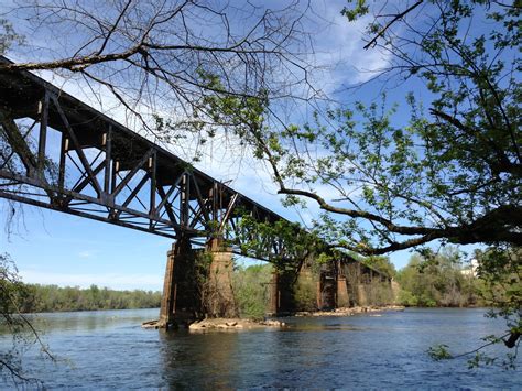 RiverWalk in Rock Hill, SC Follows the Catawba River and you see this bridge at the end of the ...