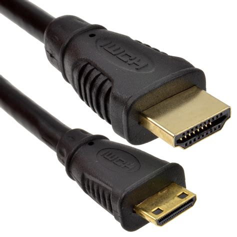 kenable Mini HDMI Type C Male Plug to HDMI Male Cable Lead GOLD 5m