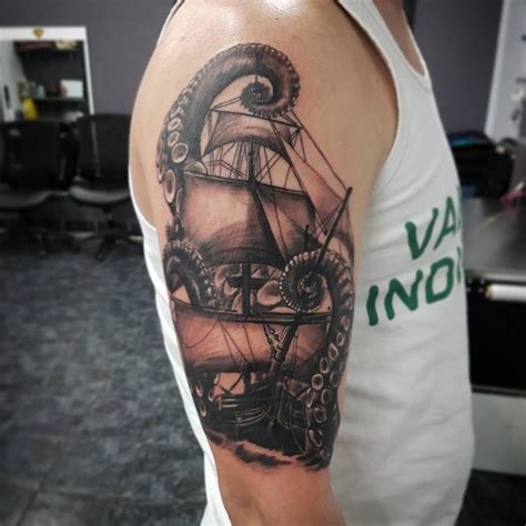 Tatuajes de barcos piratas y su significado | 30 Ideas Personales