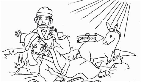 Ananias Heals Saul Coloring Pages Coloring Pages