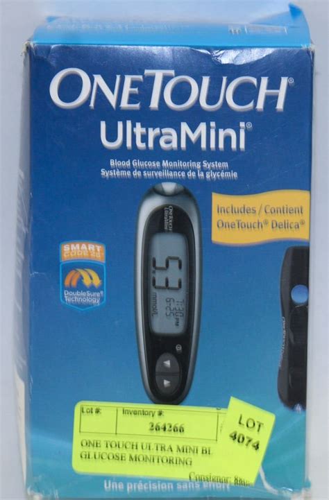 ONE TOUCH ULTRA MINI BLOOD GLUCOSE MONITORING - Kastner Auctions