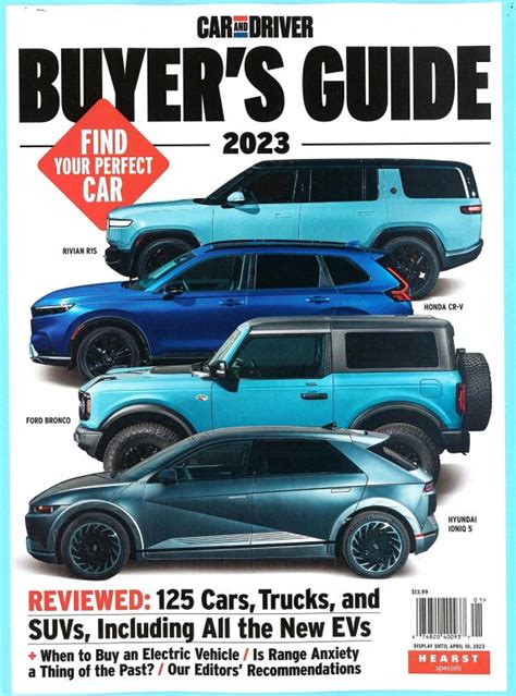 CAR AND DRIVER MAGAZINE - SPECIAL EDITION 2023 - BUYER'S GUIDE 2023