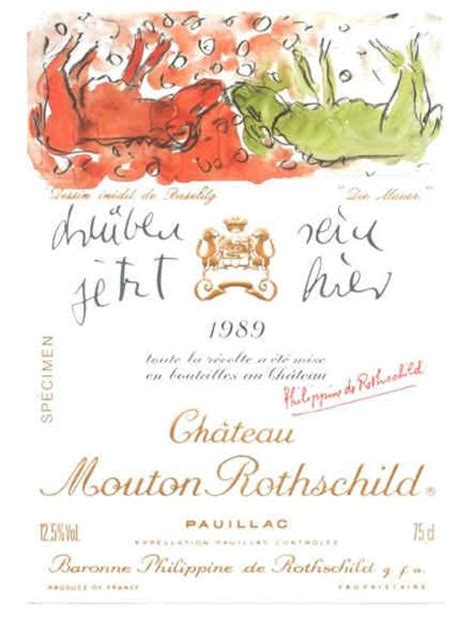 Mouton Rothschild Wine Labels