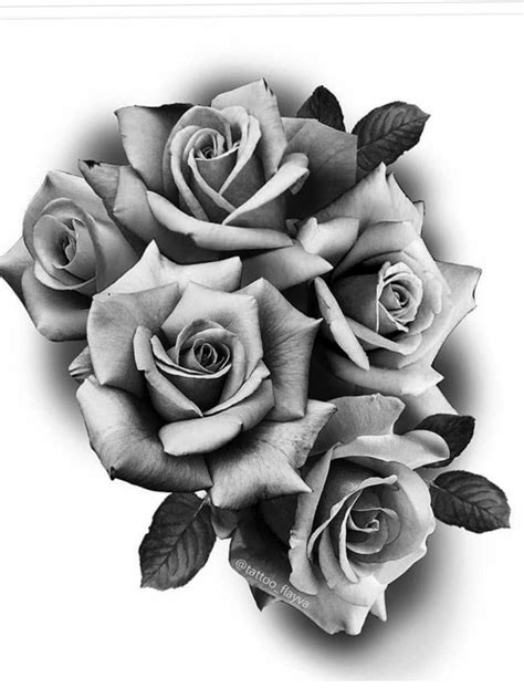 Tattoo roses templates#roses #tattoo #templates | Rose flower tattoos, Rose drawing tattoo ...