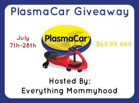 Plasma Car Review and Giveaway - ends 7/28 - Everything Mommyhood