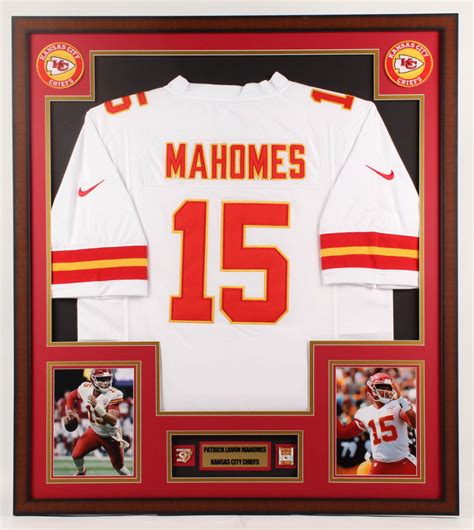 Patrick Mahomes Kansas City Chiefs 32x36 Custom Framed Jersey Display ...