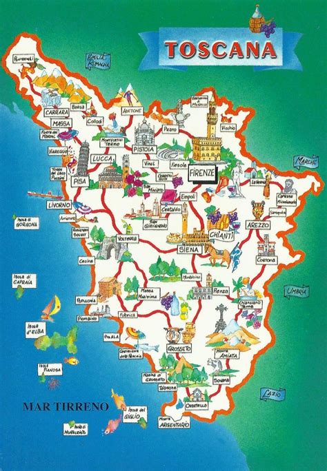 Toscana Map | Tuscany Italy Travel