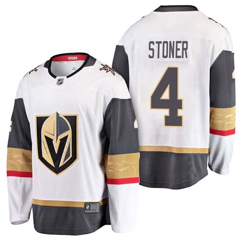 Men's Vegas Golden Knights Jerseys #4 Clayton Stoner Jersey White ...