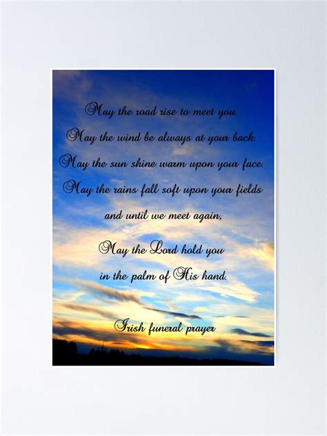 "Irish Funeral Prayer" Poster by angel1 | Redbubble