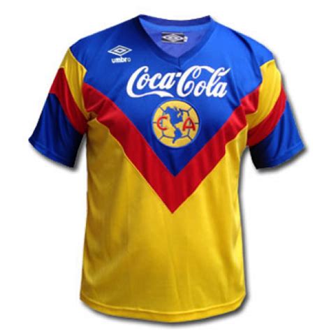 Club America Jersey 93-94 Yellow Retro Soccer Shirt | Club america, Soccer jersey, Soccer shirts