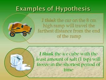 Hypothesis Examples For Science Fair