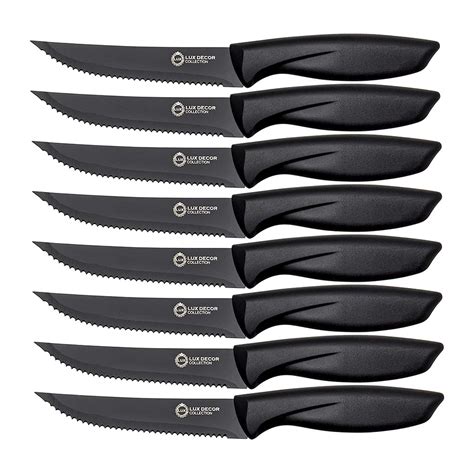 Steak Knife Set of 8 - Stainless Steel Kitchen Knife Set