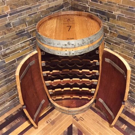 Barrel Wine Rack by FALLENOAKDESIGNS on Etsy