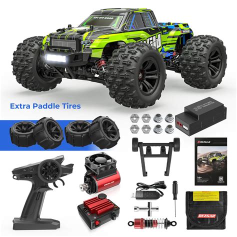 1/16 Brushless RC Car, 4WD Off-Road RC Truck - BEZGAR® HP161S