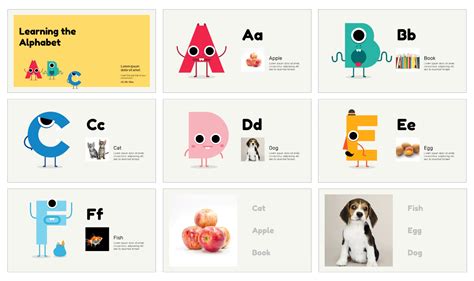 Learning the Alphabet Free Google Slides Theme PowerPoint Template