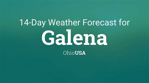 Galena, Ohio, USA 14 day weather forecast