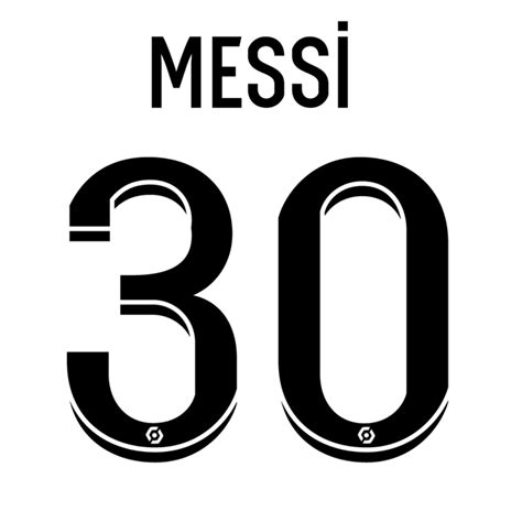 Flocage MESSI 30 PSG