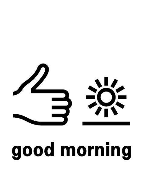 good morning – Makaton