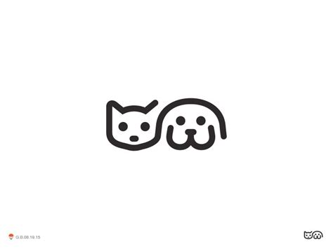 Cat And Dog 2* | Dog logo design, Cat and dog tattoo, Dog logo