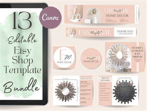 Etsy Shop Template Set Etsy Shop Banner Template Etsy Shop - Etsy