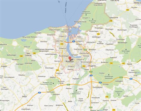 Rostock Map - Germany