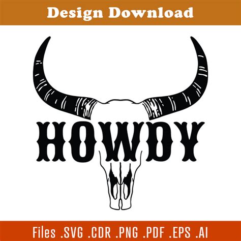 Howdy SVG Design Instant Download