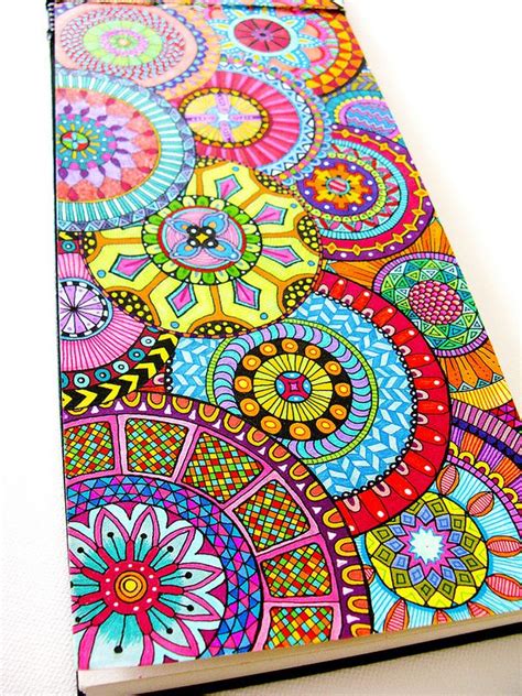 Coloured Doodle | Zentangle art, Doodle art, Mandala art