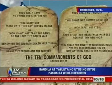 Go Philippines: Largest ten commandments tablet