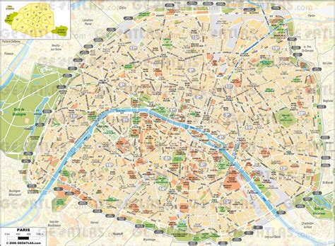 Map of Streets of Paris http://map-of-paris.com/streets---places-maps ...