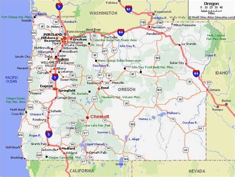 Drain oregon Map | secretmuseum