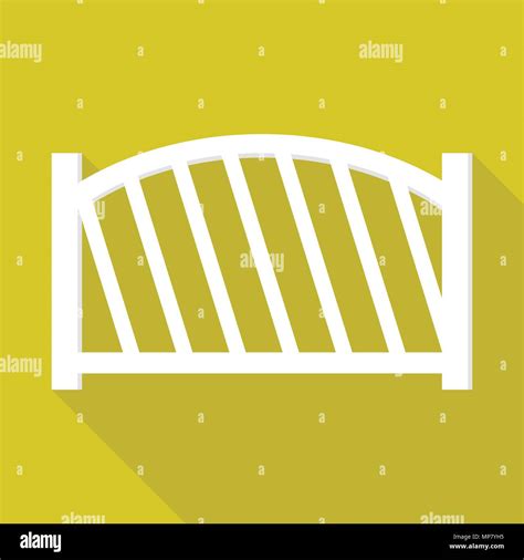 White wood fence icon, flat style Stock Vector Image & Art - Alamy