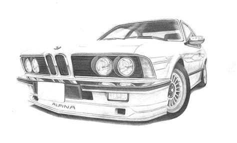 Bmw Drawing : Realistic Car Drawing | Leadrisers