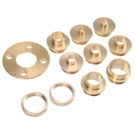 11pcs pure copper premium router guide bush set 10-30mm router bushing guide woodworking tool ...