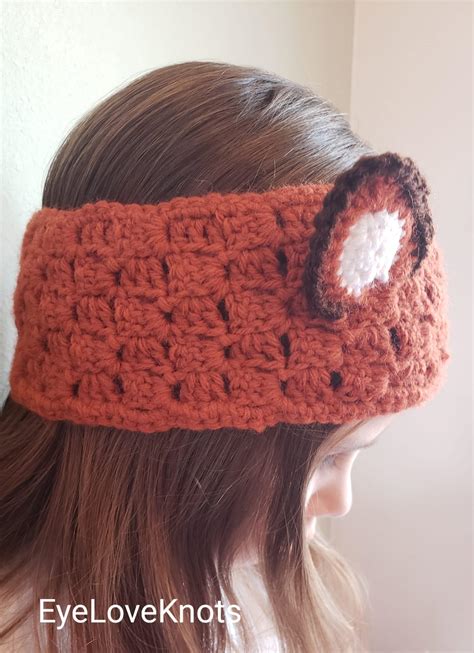 DIY Fox Ears Headband - Crochet Pattern Review - EyeLoveKnots