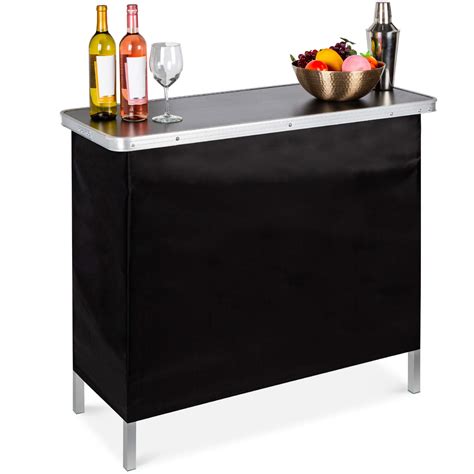 Buy Best Choice Products Portable High Top Pop Up Bar Table W/Carrying Case Outdoor Backyard ...