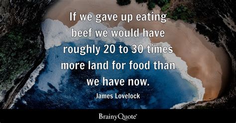 James Lovelock - If we gave up eating beef we would have...