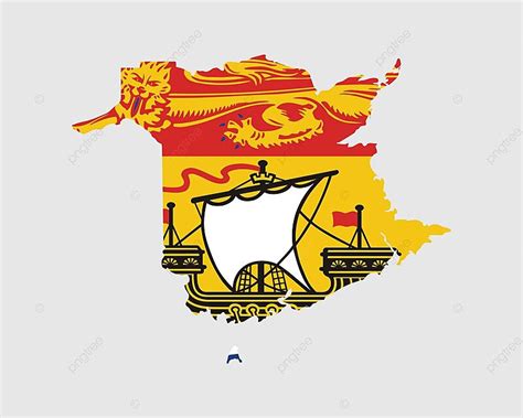 New Brunswick Canada Map Flag Territory Province Artwork Vector, Territory, Province, Artwork ...