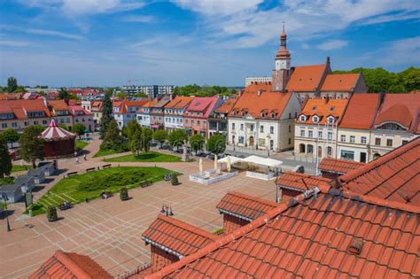 ZORY, POLAND - JUNE 04, 2020: Aerial View of Central Square in Zory. Upper Silesia Editorial ...